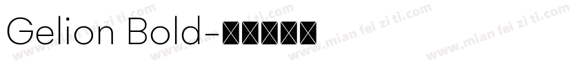 Gelion Bold字体转换